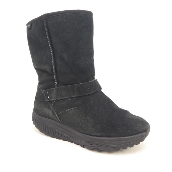 Skechers Shoes - Skechers Shape Ups XF Bollard Black Suede Boots